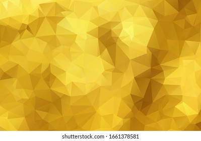 Abstract golden, yellow background from triangles, vector illustration. Eps 10.
