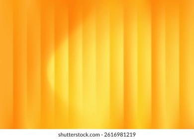 Abstract golden yellow blurred gradient background, glowing fractal glass backdrop. Elegant fluid stripped texture with iridescent neon lights for presentation, poster, product display