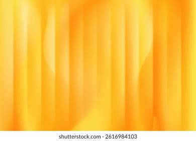 Abstract golden yellow blurred gradient background, glowing fractal glass backdrop. Elegant fluid stripped texture with iridescent neon lights for presentation, poster, product display