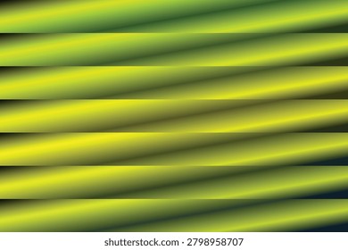 Abstract Golden Yellow and Chartreuse Lime Horizontal Layered Stripe Gradient Background Template