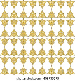 Abstract gold-yellow pattern. Seamless vector illustration. For design, wallpaper, textile