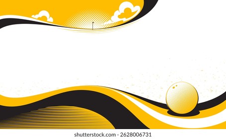 Abstract golf background design.The sports concept
