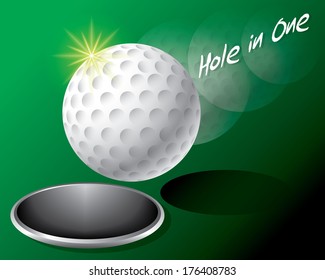 The abstract of Golf Ball on Edge of Hole