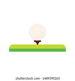 abstract golf object on a white background, vector illustration design