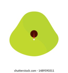 abstract golf object on a white background, vector illustration design