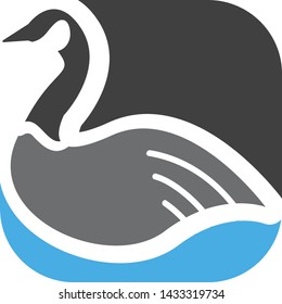 Abstract goose vector animal design image illustration