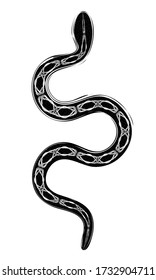 abstract gothic illustration of snake