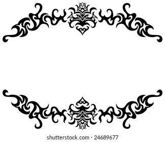 Abstract gothic vector frame for design use