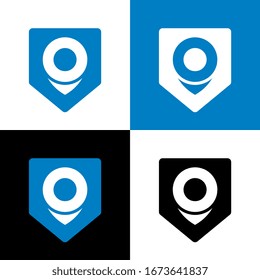 Abstract gps pointer icon design, vector illustration