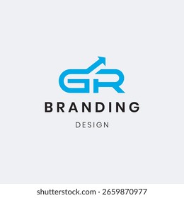 Plantilla Abstractas del logotipo de la letra "GR"