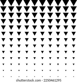 Abstract Gradation Geometric Triangle Patter Repeated Print Simple Pattern Seamless Fabric Textile Trendy Vector 