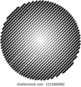Abstract gradation line circle