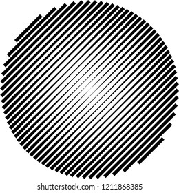 Abstract gradation line circle