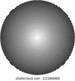Abstract gradation line circle
