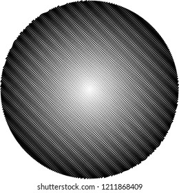 Abstract gradation line circle