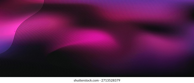 Plantilla de fondo de color violeta de gradación abstracta con gráfico de Vector de estilo fluido. cartel, Sitio web, aleta