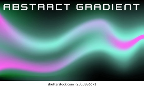 Fondo de malla de gradiante Abstractas Fondo de aurora vibrante de Fondo de pantalla ondulado rosa verde para póster 