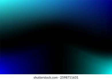 Abstract Gradient Art with Blue and Green Illuminations