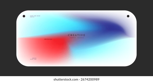 Arte de gradiente abstrato com vermelho, azul e roxo cor transições vetor eps10