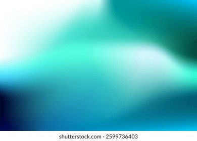 Abstract Gradient Art in Shades of Blue and Green Background