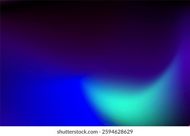 Abstract Gradient Art of Vibrant Colors in light Blue and Purple Tones