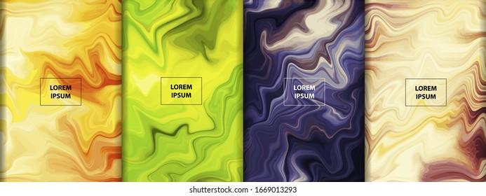 Obra abstracta de degradado. Colorido fondo de mármol líquido. Tinta fluida textura creativa