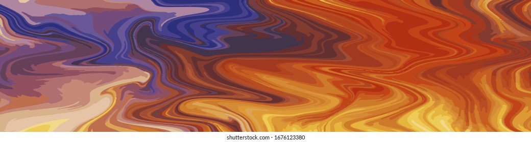 Abstract gradient artwork. Colorful liquid marble style background. Fluid inks creative texture