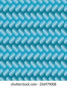 Abstract gradient azure metal rhombus background