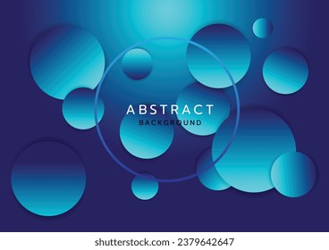 Abstract Gradient Background, 3D Circle Element.