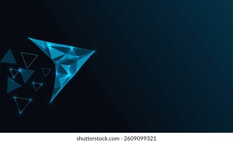 Abstract gradient background arrows icon from lines, triangles, particle, Low poly and wireframe design. Vector illustration.eps 10
 - Powered by Shutterstock - Get 15% off with code: PIKWIZARD15