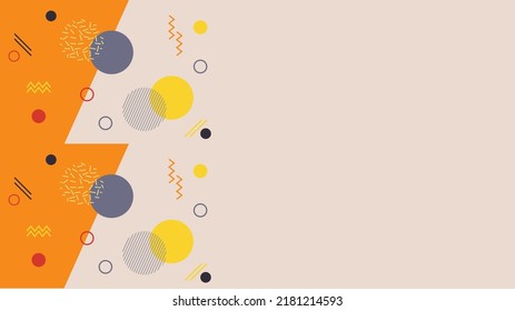 Abstract gradient background with balloon motif. Modern horizontal design vector for mobile apps and wallpapers