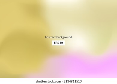 Abstract gradient background for a banner. Ochre, beige and pink. Pastel tones.