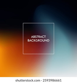 Abstract Gradient background with black, yellow, orange, blue color