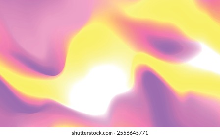 Abstract gradient background blending vibrant pink, yellow, and white hues with soft, flowing shapes, creating a bright and energetic visual aesthetic