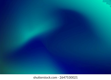 Abstract Gradient Background with Blue and Green Colors in a Soft Blend. dark green background