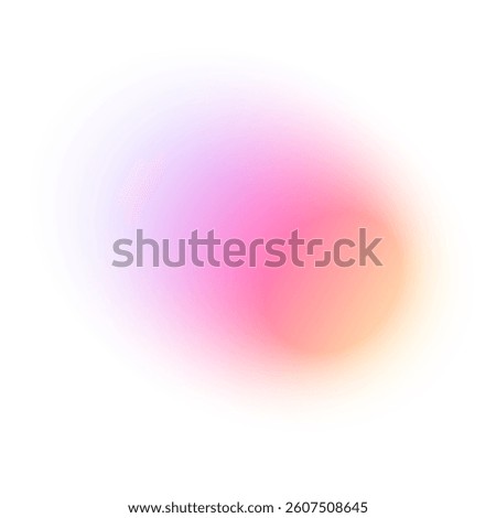 Abstract gradient background with blue and green aura, blurred modern shapes, violet bubble design, futuristic Y2K color palette. Flat vector illustration isolated on white background.