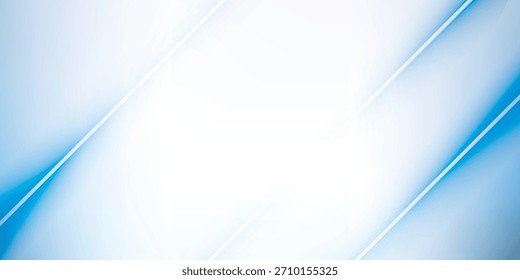 Fundo de gradiente abstrato com matizes azuis e brancos, apresentando linhas azuis claras diagonais nos cantos.