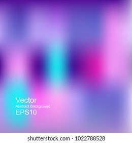 Abstract gradient background with blue, pink, purple spots. Trendy template with vibrant colors, for cover, banner, screen, poster, app or web backdrop, etc. Vector digital illustration eps 10.
