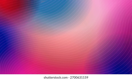 Abstract gradient background with blue pink red blur color