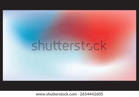 Abstract Gradient Background with Blue Red White Color Transitions