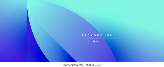 Abstract gradient background. Blue shades blend into turquoise. Minimalist design with text background design. Modern aesthetic, clean lines.