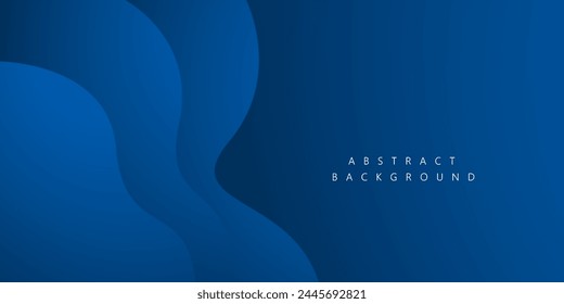 Abstract gradient background with Blue wave and black shadow color. Vector illustration