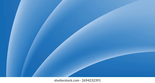 Fundo de gradiente abstrato com onda azul e cor de sombra branca. 