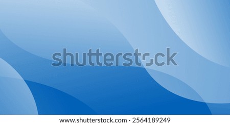 Abstract gradient background with Blue wave and white shadow color. Vector illustration