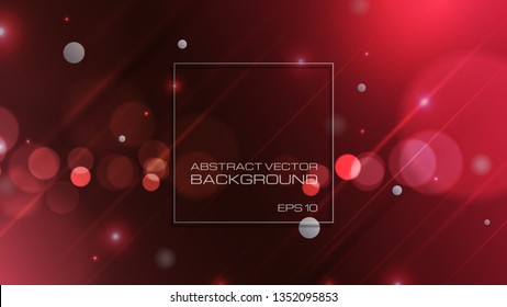 Abstract gradient background with bokeh light. Eps10 vector