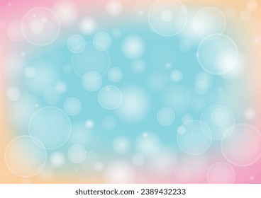 Abstract gradient background, bokeh light on green and pink pastel gradient color background vector illustration for backdrop, poster, website banner.