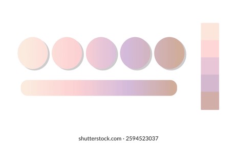 Abstract gradient background with Champagne, Rose Quartz, Lilac, Nude color palette. Abstract illustration with gradient blur design. Blurred colored abstract background. Colorful gradient