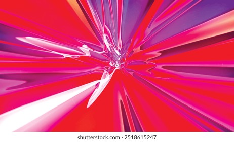 Abstract gradient background of colored radial lines. Multicolored rays similar to a tunnel. Futuristic background for presentation design. Vector illustration.