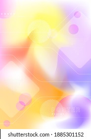 Abstract Gradient Background. Colorful Brochure.	