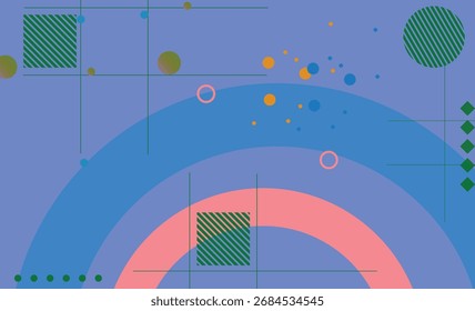Abstract gradient background with colorful circles , shapes and dots. Vector illustration for your design. Eps10	